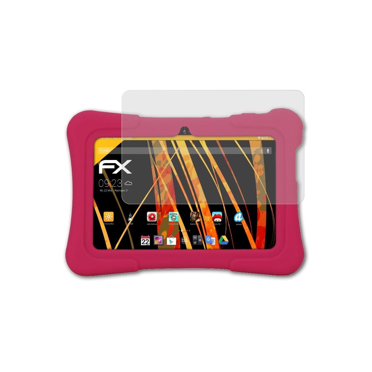 Displayschutz(für ATFOLIX K7 Pritom FX-Antireflex Tablet) 2x Kids