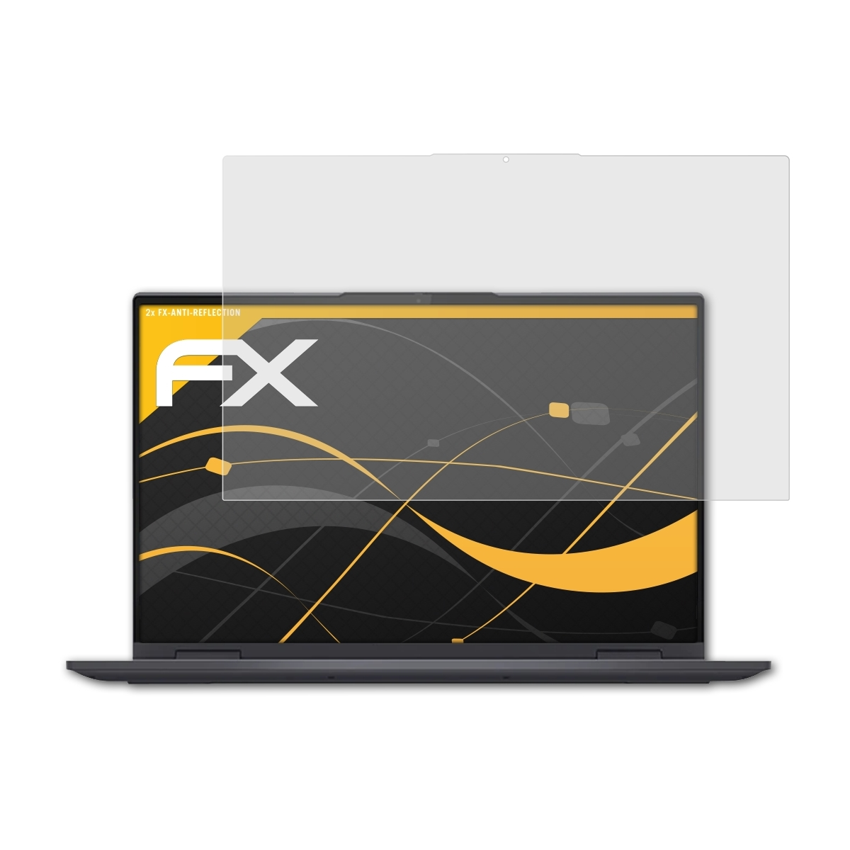 (15 ATFOLIX FX-Antireflex 2x Inch)) Displayschutz(für Yoga 7i Lenovo