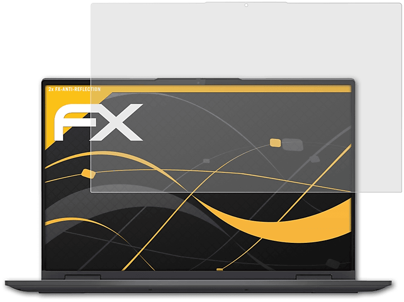 ATFOLIX 2x FX-Antireflex Displayschutz(für Lenovo Yoga 7i (15 Inch))