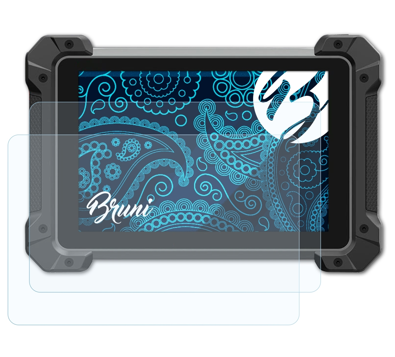 BRUNI 2x Basics-Clear Schutzfolie(für Autel Pro) MK908 MaxiCOM