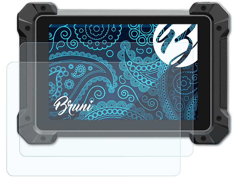 BRUNI 2x Basics-Clear Schutzfolie(für Autel MaxiCOM MK908 Pro)