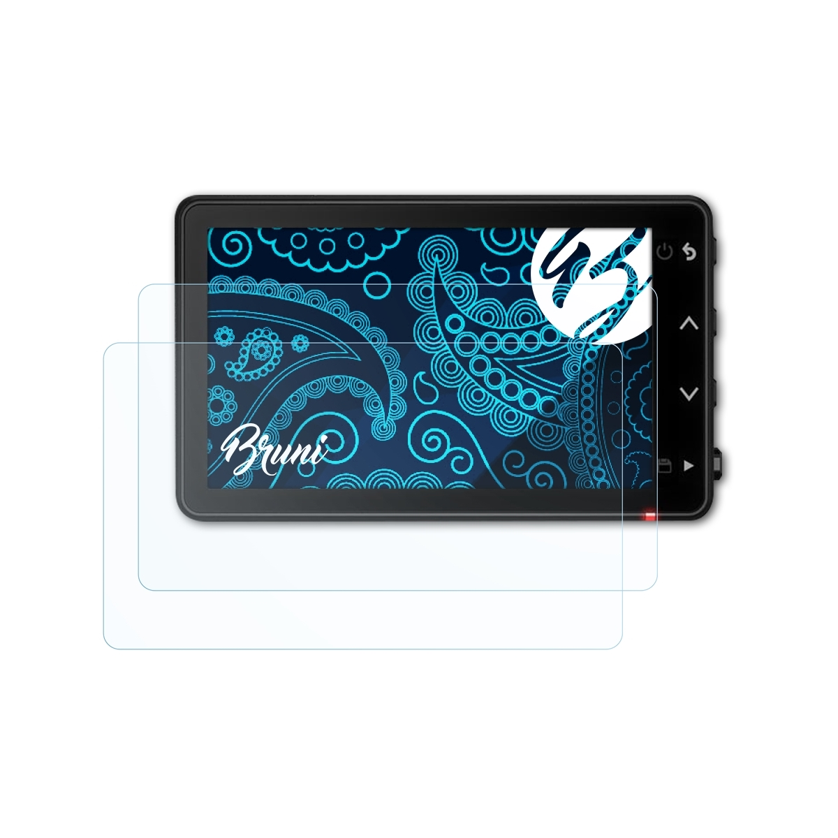 Basics-Clear Garmin Live) BRUNI 2x Cam Dash Schutzfolie(für