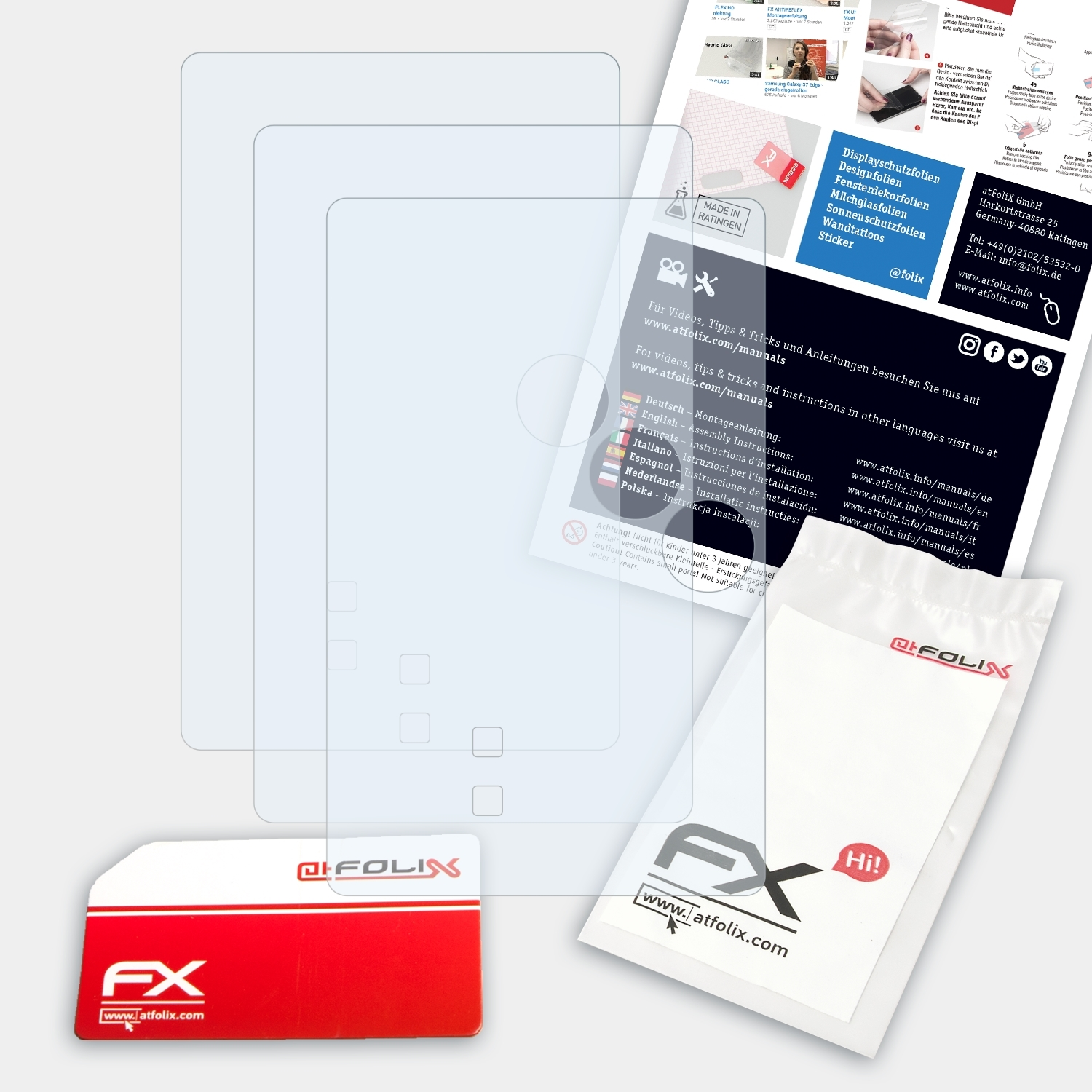 FX-Clear Displayschutz(für Pro) ATFOLIX CoolWallet 3x