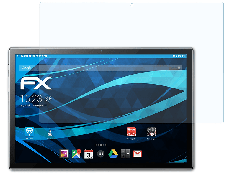 Pad 2x Displayschutz(für ATFOLIX Oscal 8) FX-Clear