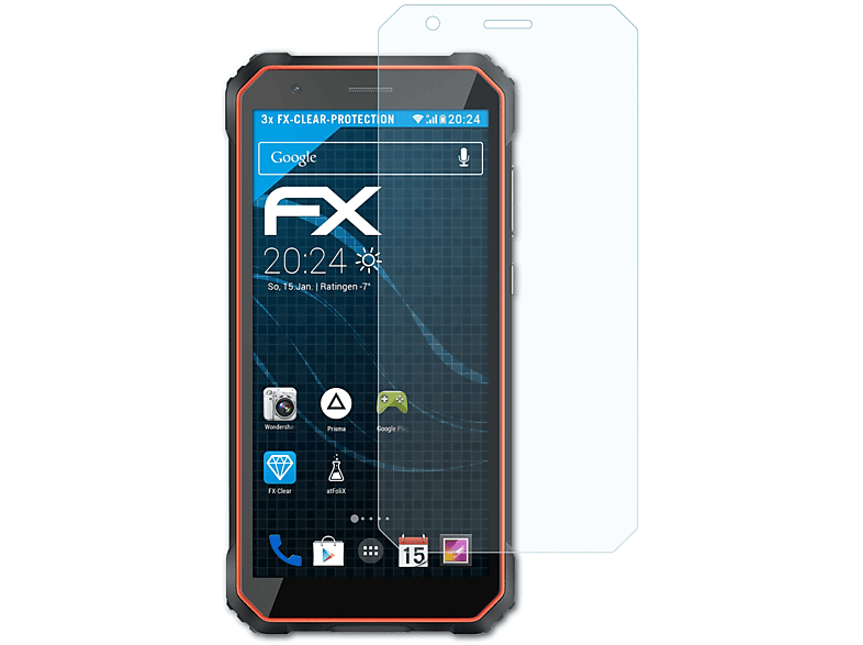 ATFOLIX 3x FX-Clear Displayschutz(für Oscal S60 Night Vision) Pro