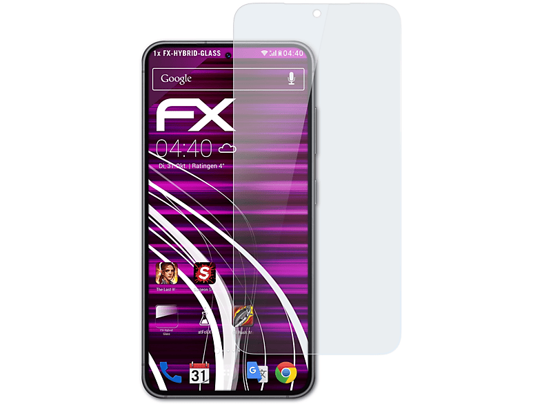 ATFOLIX FX-Hybrid-Glass Schutzglas(für Samsung Galaxy S23)