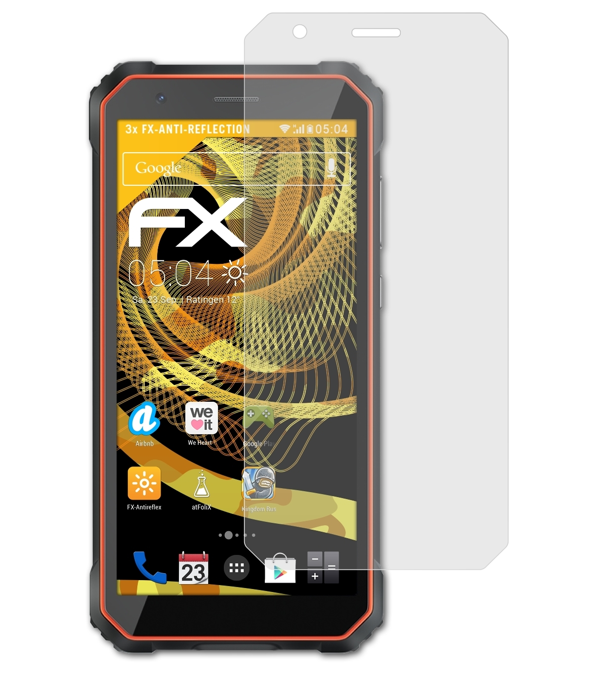 Displayschutz(für Vision) FX-Antireflex 3x ATFOLIX Night S60 Oscal Pro