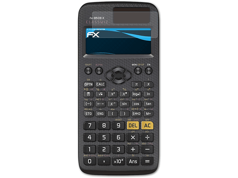 ATFOLIX 2x FX-Clear X) Casio FX-85DE Displayschutz(für
