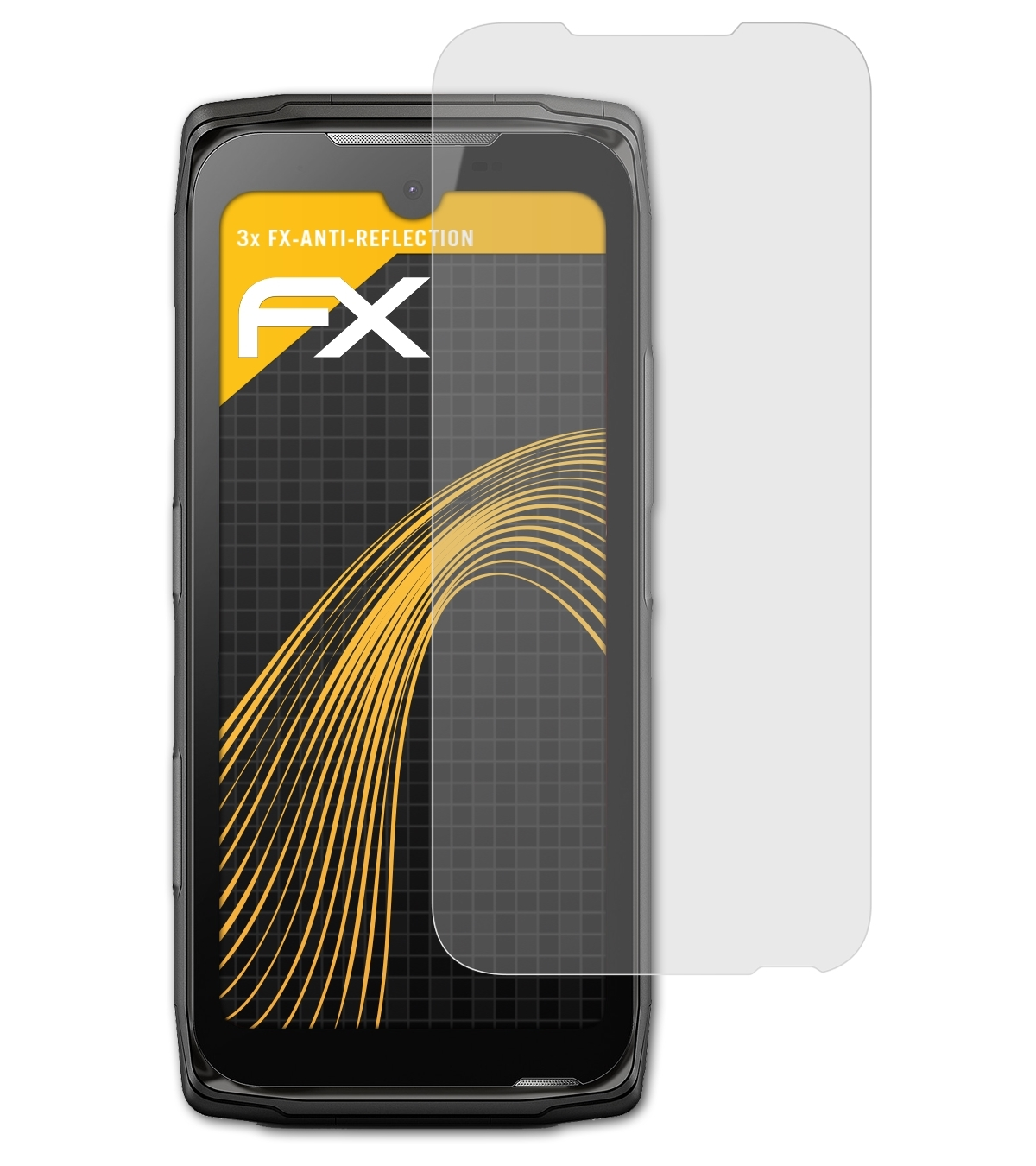3x FX-Antireflex Core-Z5) Crosscall Displayschutz(für ATFOLIX