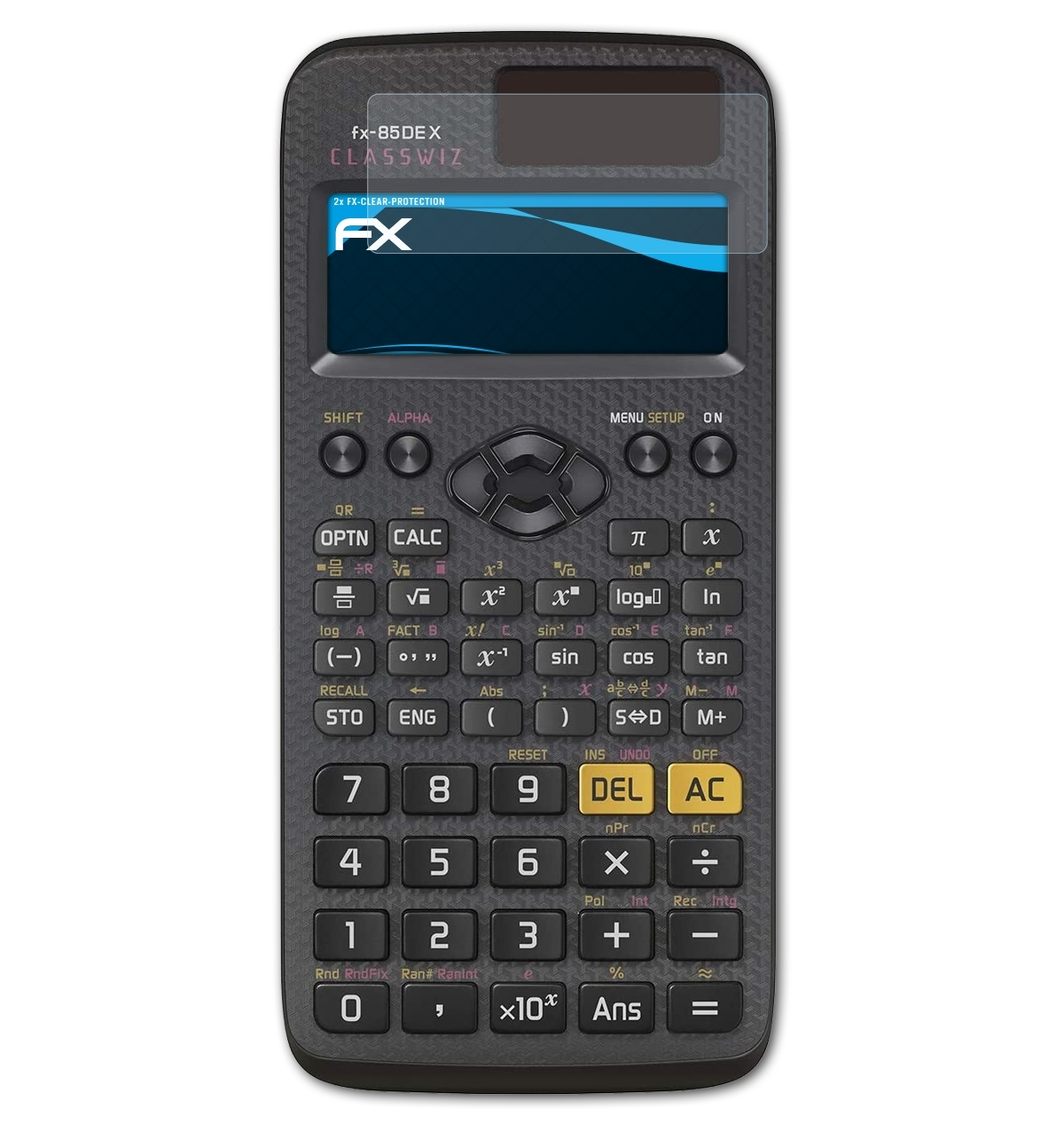 ATFOLIX 2x FX-Clear Displayschutz(für X) Casio FX-85DE