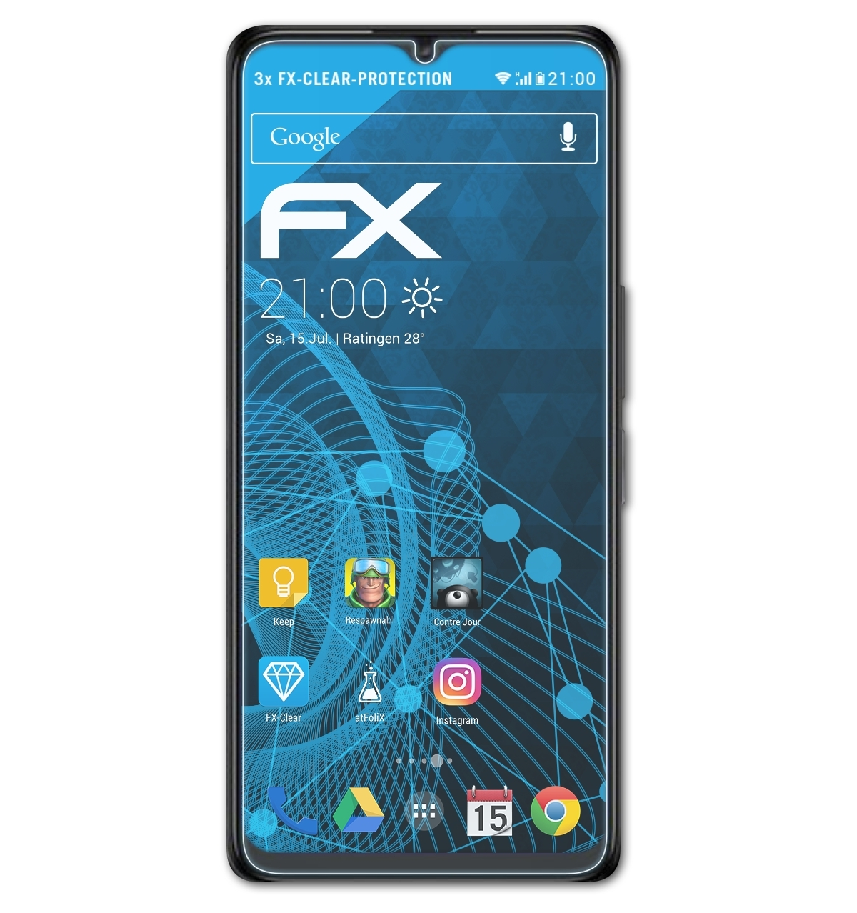 ATFOLIX 3x 40R TCL Displayschutz(für 5G) FX-Clear