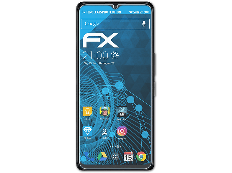 ATFOLIX 3x FX-Clear Displayschutz(für TCL 40R 5G)