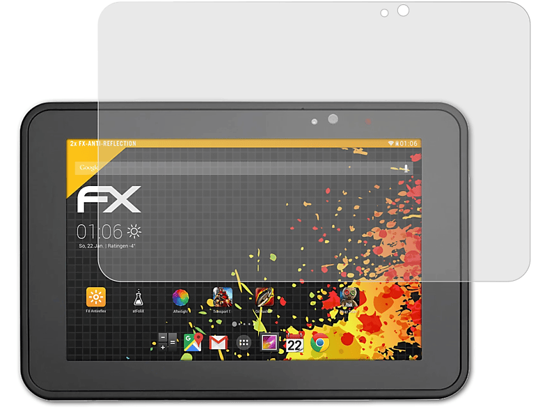 ATFOLIX 2x FX-Antireflex Displayschutz(für ET56 (8.4 inch)) Zebra