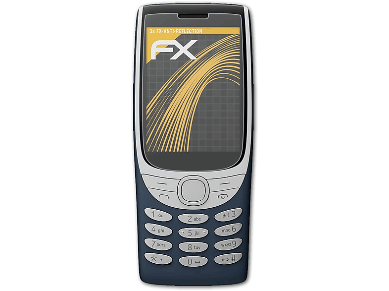 ATFOLIX 3x FX-Antireflex Displayschutz(für Nokia 8210 4G)