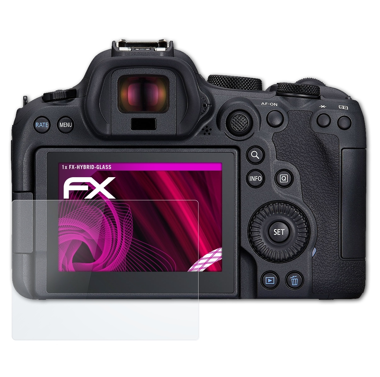 Canon FX-Hybrid-Glass EOS II) Schutzglas(für ATFOLIX R6 Mark