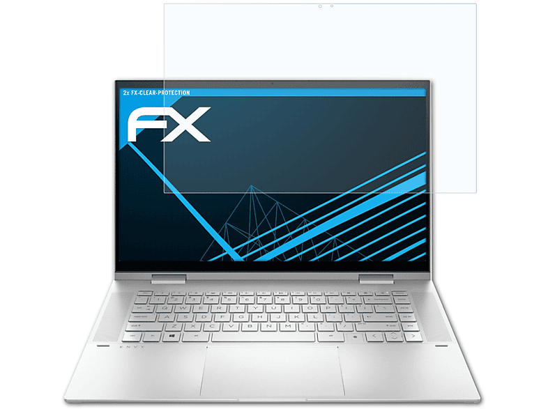 2x x360 15-ES0276ng) ATFOLIX FX-Clear Displayschutz(für Envy HP