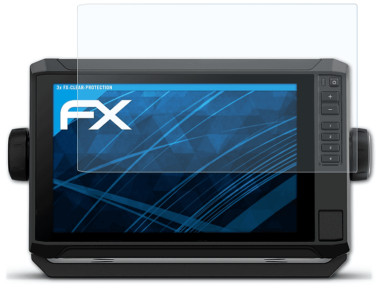 ATFOLIX 3x FX-Clear Displayschutz(für Garmin ECHOMap UHD2 (92sv))