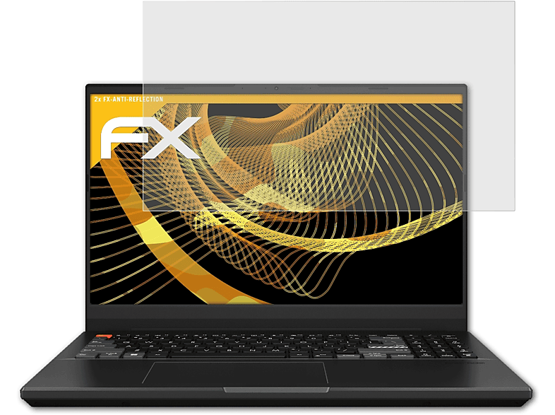 ATFOLIX 2x FX-Antireflex Displayschutz(für Asus VivoBook Pro 15X (K6501))