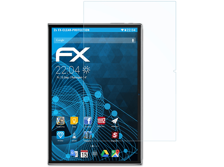 ATFOLIX 2x FX-Clear Displayschutz(für Pritom L10)