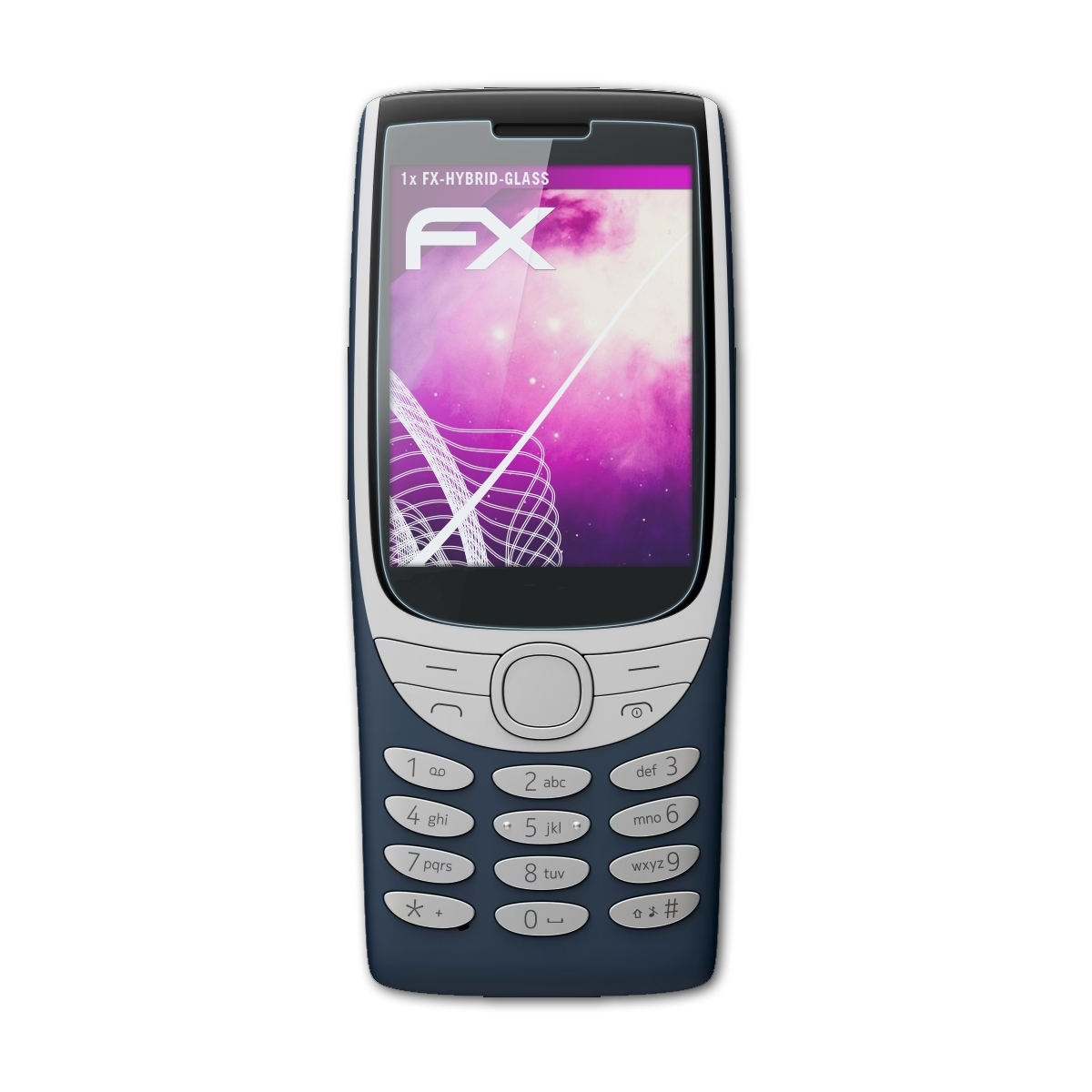 4G) FX-Hybrid-Glass Schutzglas(für Nokia ATFOLIX 8210