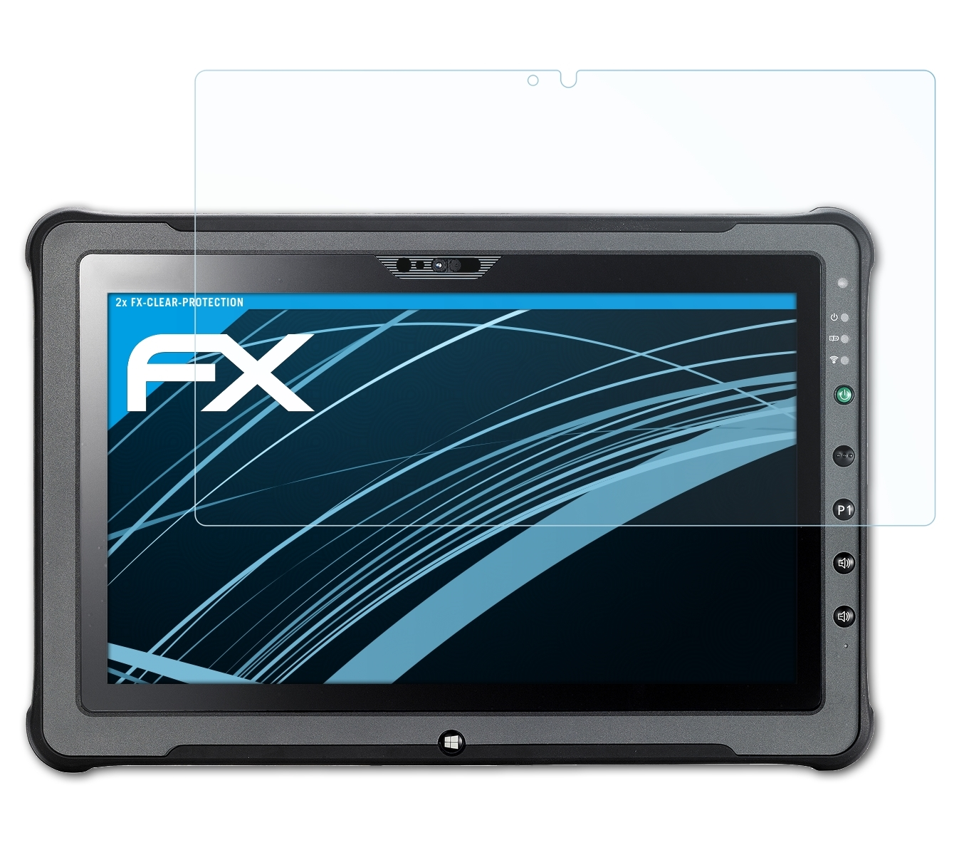 ATFOLIX 2x FX-Clear Displayschutz(für Getac (Generation G5)) F110