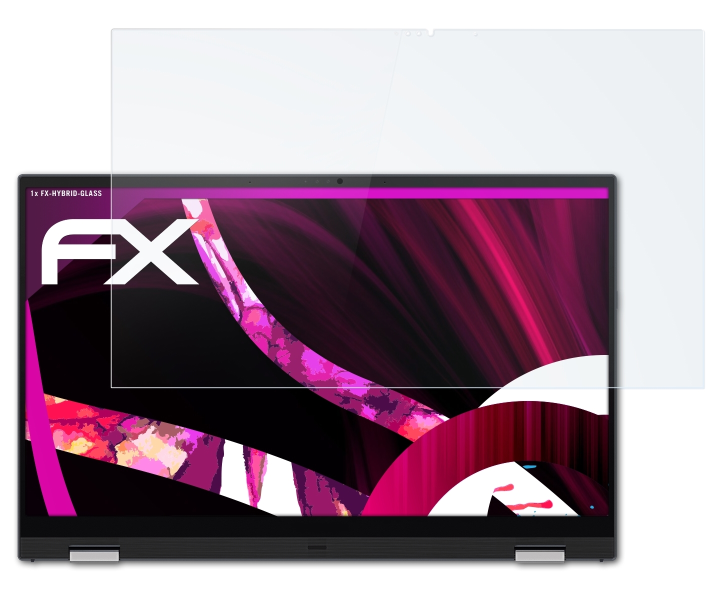 ATFOLIX FX-Hybrid-Glass Schutzglas(für Asus Zenbook Pro 15 Flip)