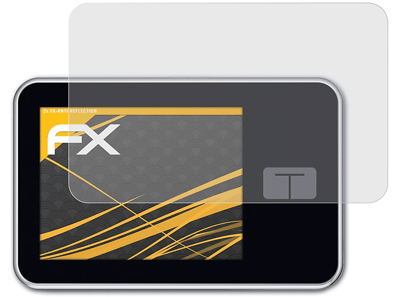2x X2) ATFOLIX Tandem FX-Antireflex tslim Diabetes Displayschutz(für