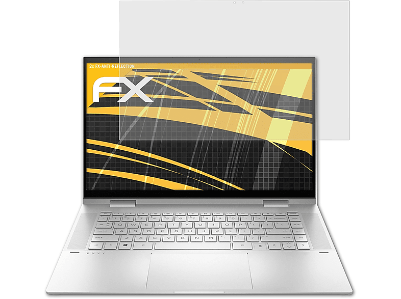 HP x360 Envy Displayschutz(für 2x 15-ES0276ng) ATFOLIX FX-Antireflex