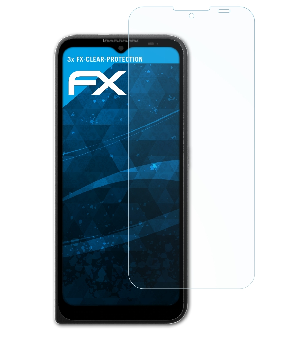 FX-Clear Motorola (2021)) Defy ATFOLIX 3x Displayschutz(für