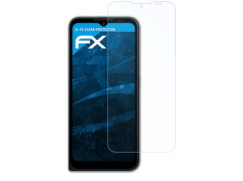 ATFOLIX 3x FX-Clear Displayschutz(für Motorola Defy (2021))