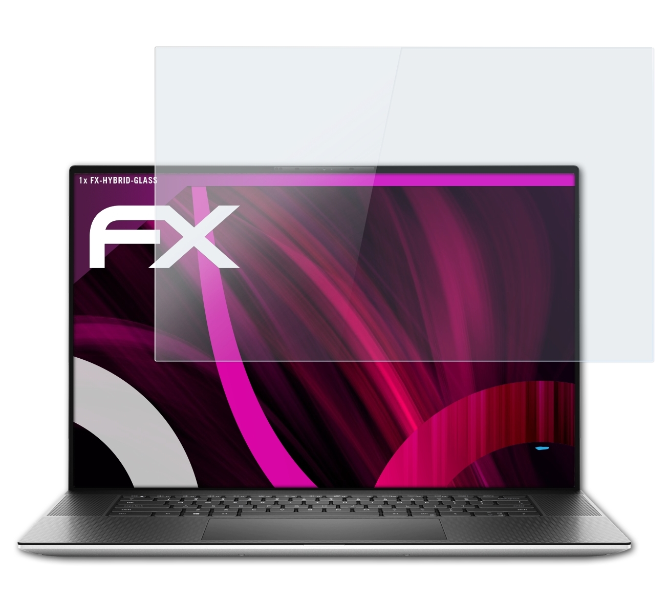 ATFOLIX FX-Hybrid-Glass Schutzglas(für Dell (9700)) 17 XPS