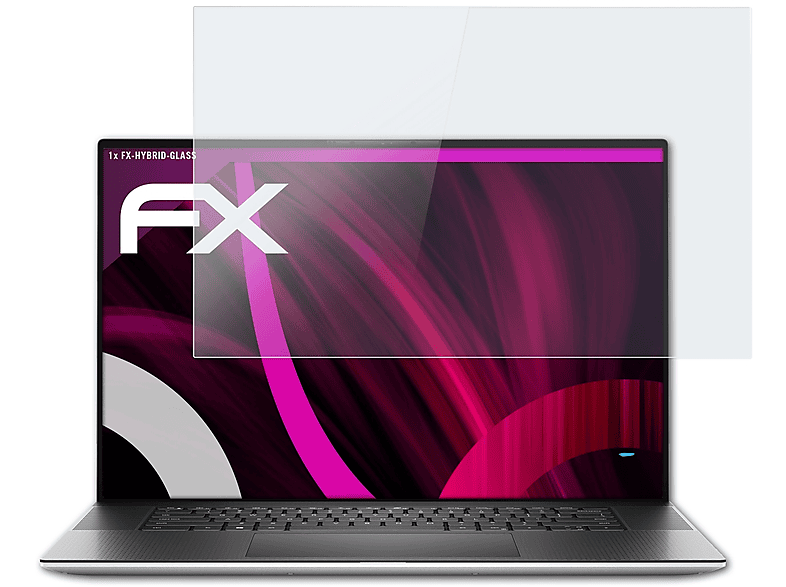 XPS ATFOLIX Dell FX-Hybrid-Glass (9700)) 17 Schutzglas(für