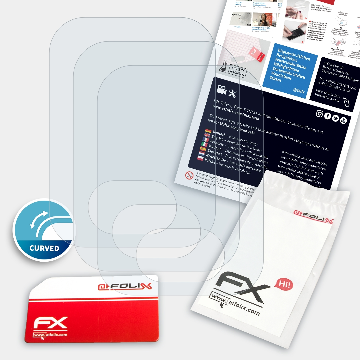 Luada Displayschutz(für Pro) 3x FX-ActiFleX ATFOLIX 4G