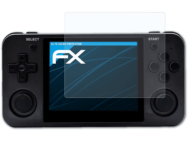 ATFOLIX 3x FX-Clear Displayschutz(für Anbernic RG350M)