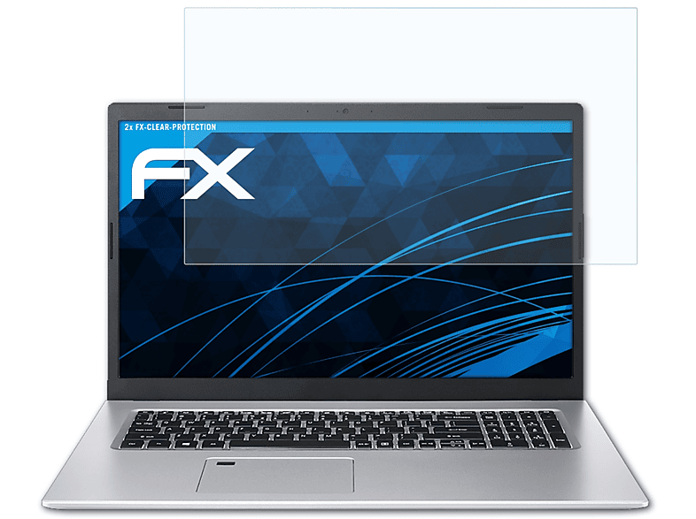 ATFOLIX A517-52G 2x Displayschutz(für FX-Clear (17.3 5 Inch)) Aspire Acer