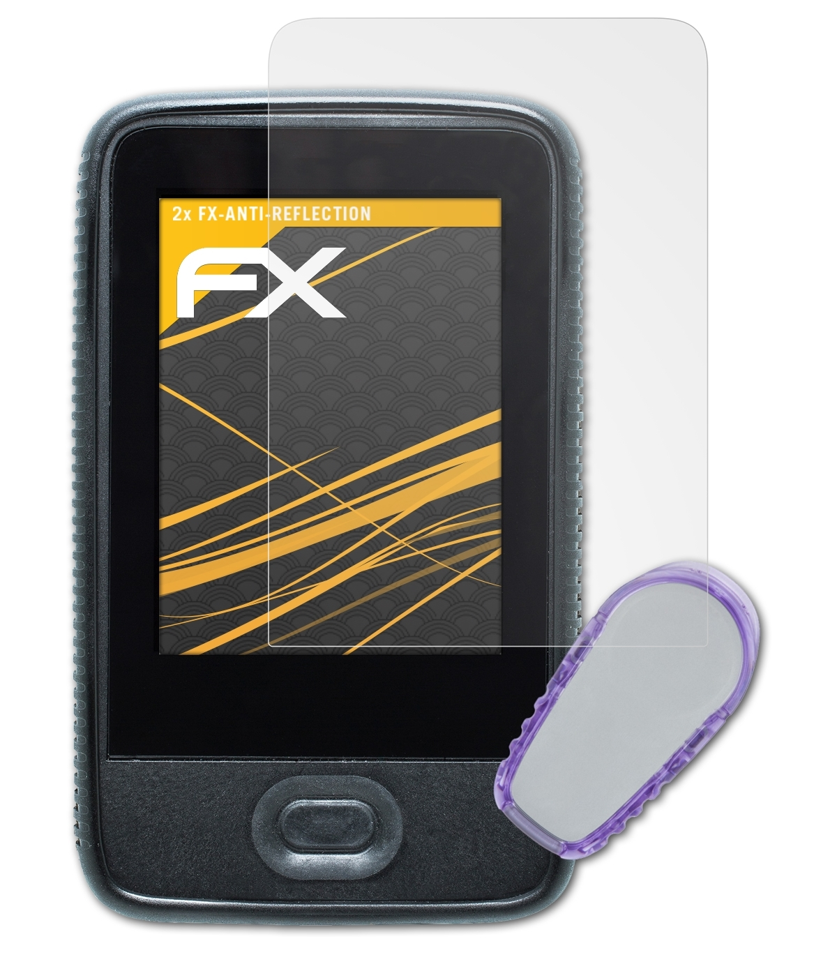 2x ATFOLIX Displayschutz(für Dexcom FX-Antireflex G6)