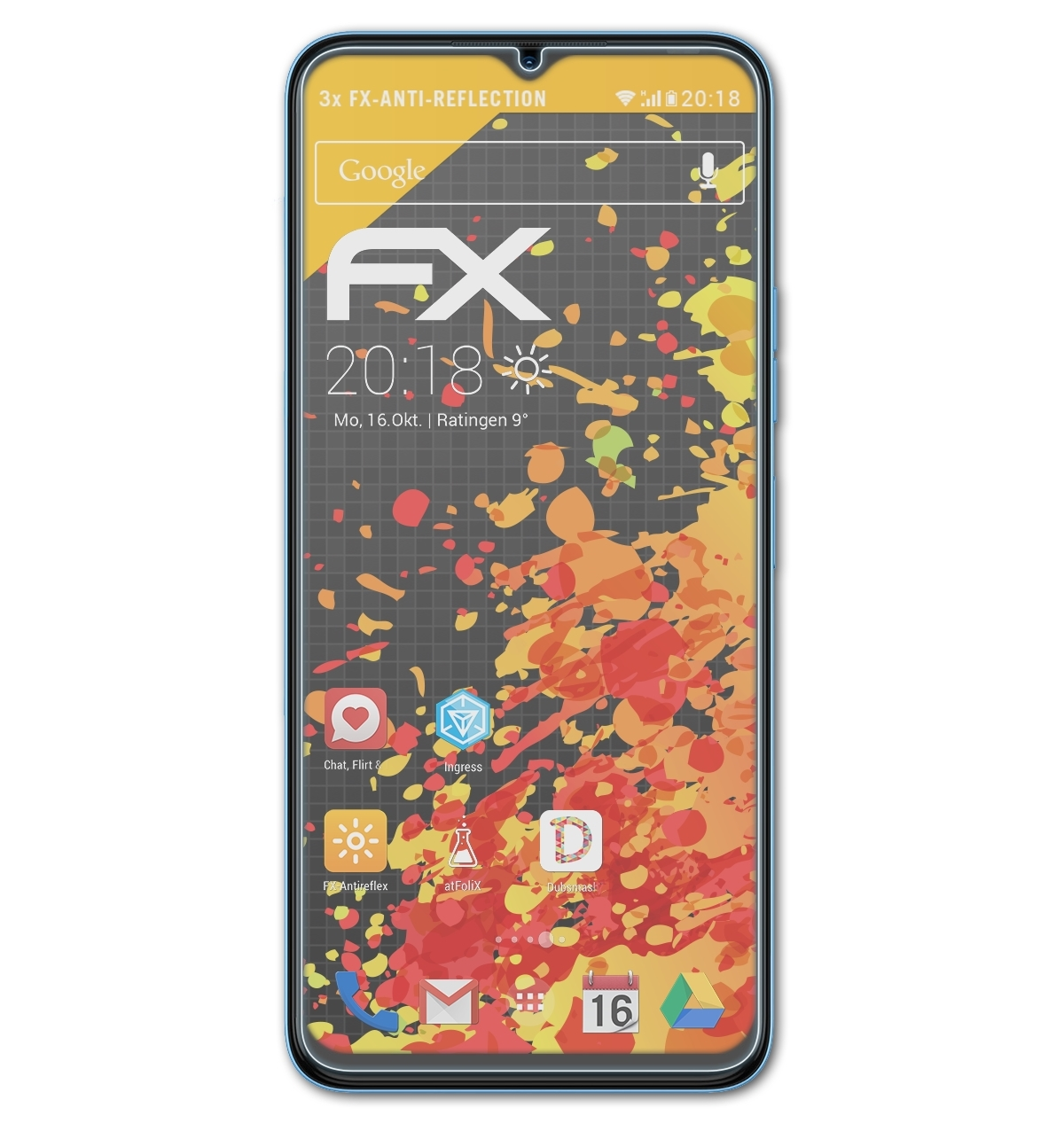 ATFOLIX 3x FX-Antireflex Displayschutz(für Spark 9 Pro) Tecno