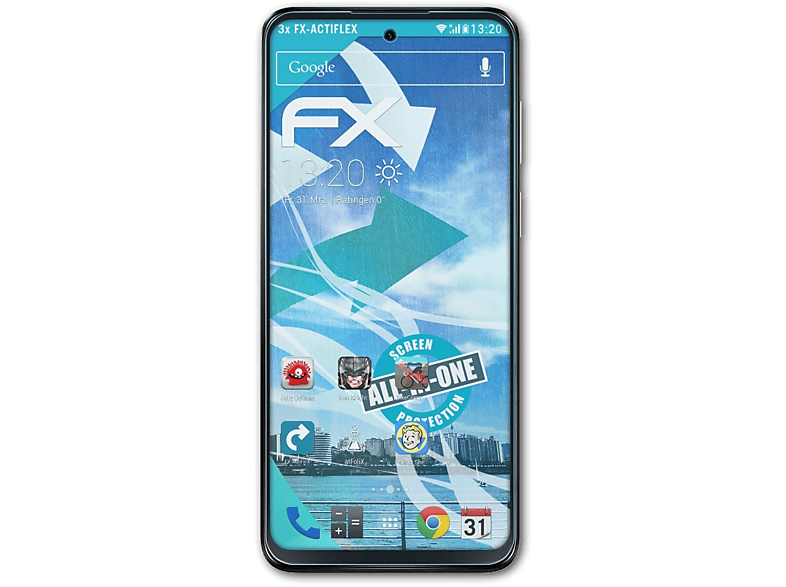 ATFOLIX 3x FX-ActiFleX Displayschutz(für Moto Motorola G23)