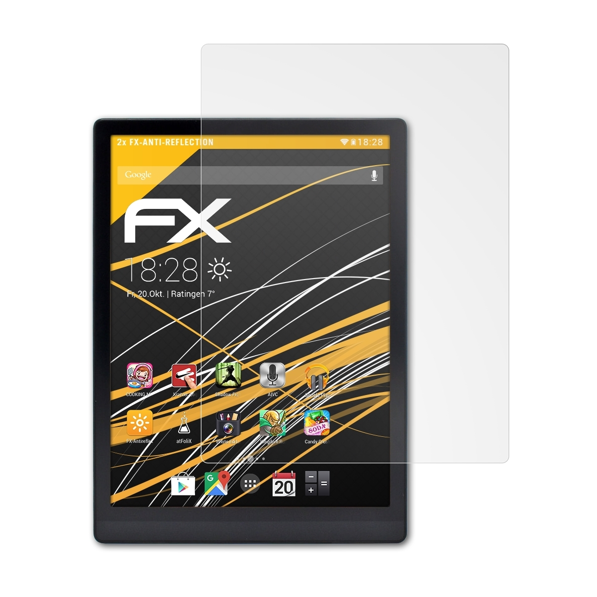 ATFOLIX 2x Displayschutz(für BOOX X) FX-Antireflex Tab