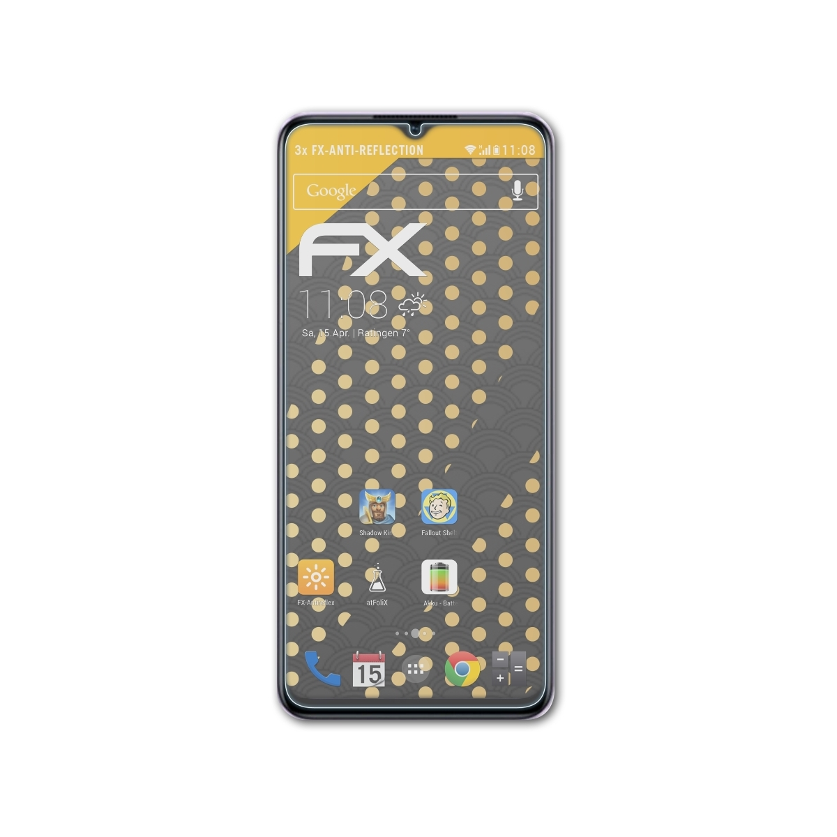 3x Oppo 5G) ATFOLIX A78 FX-Antireflex Displayschutz(für