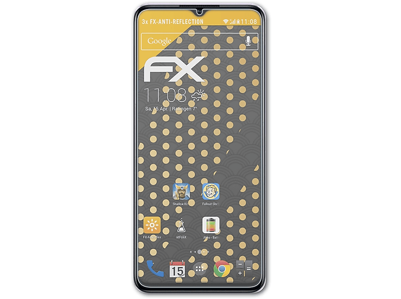 5G) FX-Antireflex A78 ATFOLIX 3x Oppo Displayschutz(für