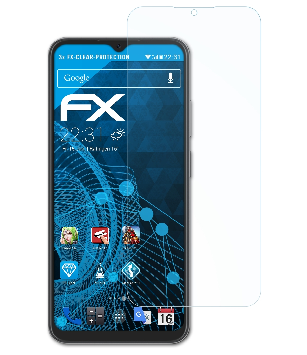 Oscal FX-Clear ATFOLIX Displayschutz(für 3x C80)