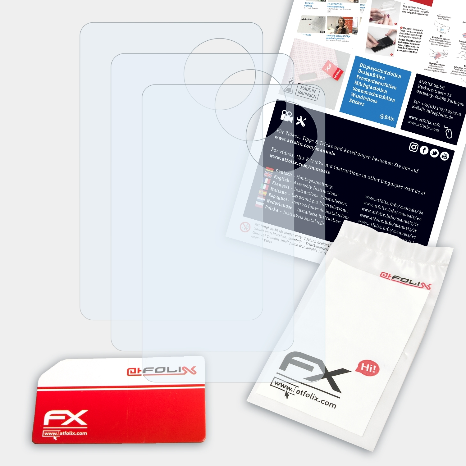 SafePal FX-Clear Displayschutz(für S1) ATFOLIX 3x