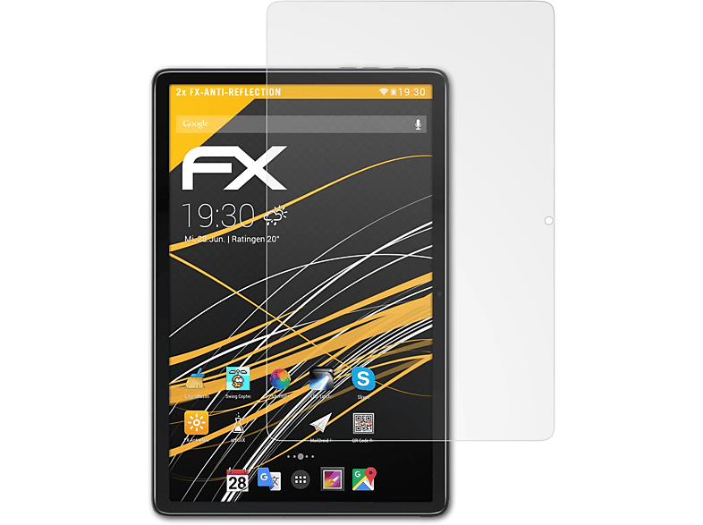 ATFOLIX 2x FX-Antireflex Displayschutz(für 10) Pad Oscal