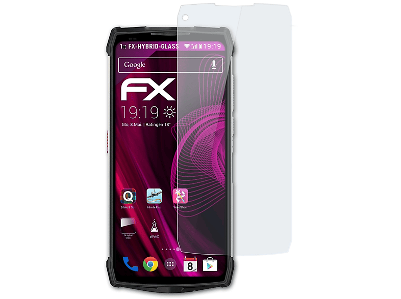 ATFOLIX FX-Hybrid-Glass Schutzglas(für Ulefone Power Armor 13)