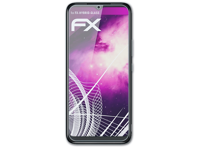 ATFOLIX FX-Hybrid-Glass Schutzglas(für C12) Nokia
