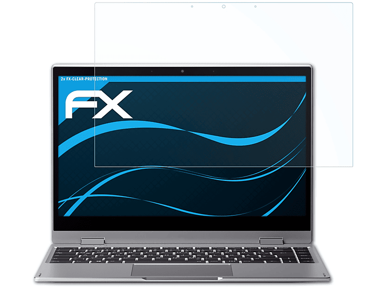 ATFOLIX 2x FX-Clear Displayschutz(für Medion AKOYA S14406 (MD64040))
