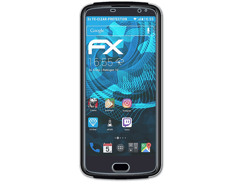 3x FX-Clear Premium) Beafon Displayschutz(für ATFOLIX M7