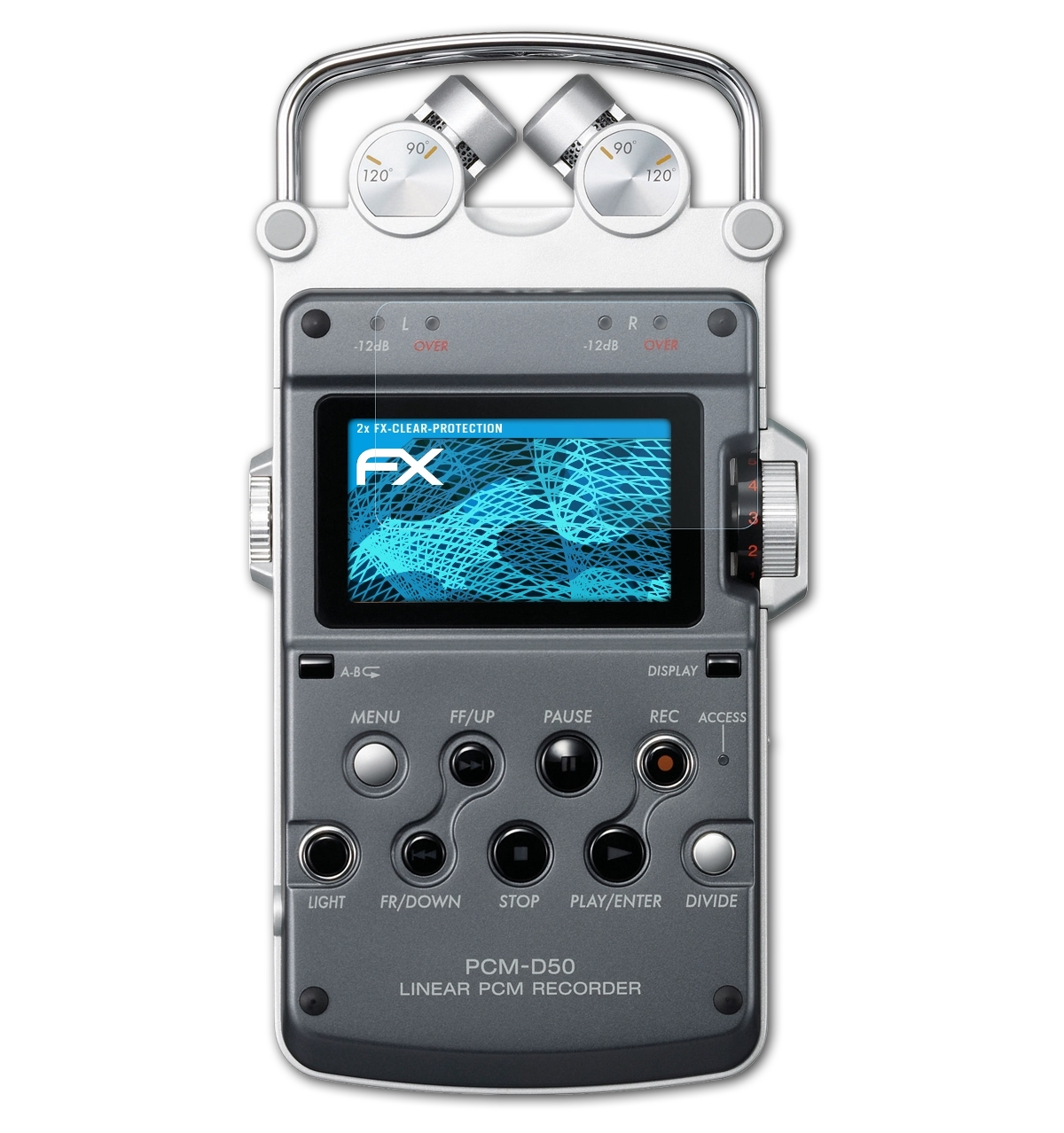 ATFOLIX 2x Displayschutz(für Sony PCM-D50) FX-Clear