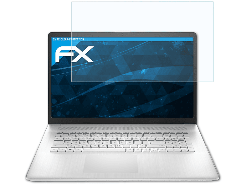 ATFOLIX 2x FX-Clear Displayschutz(für HP 17-cn2754ng)
